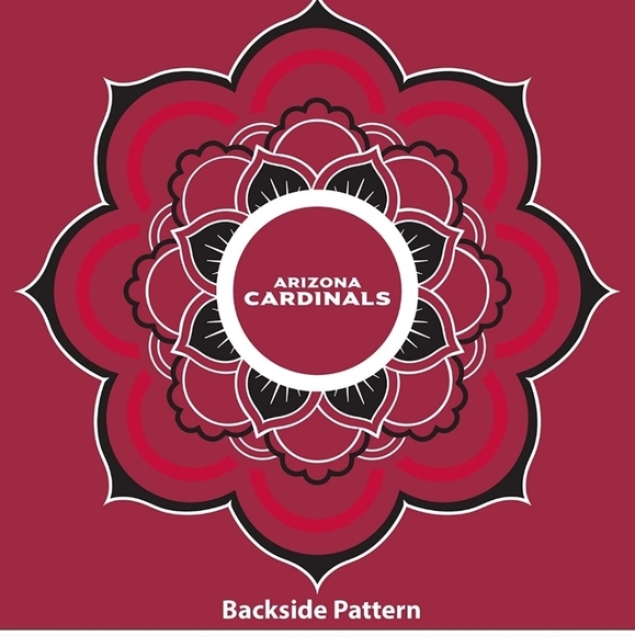 NFL AZ Cardinals Women's Sheer Caftan Swimsuit Cover-Up - Picture 4 of 6